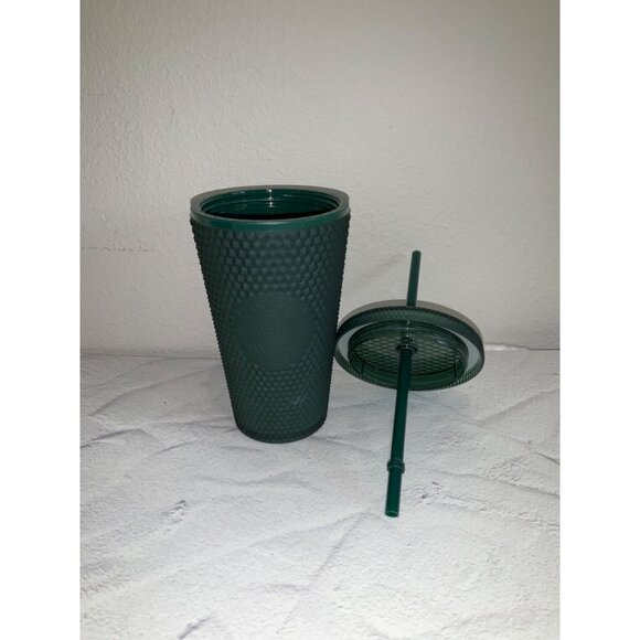 Starbucks Matte Green Soft touch studded 16 oz Tumbler - Picture 2 of 4
